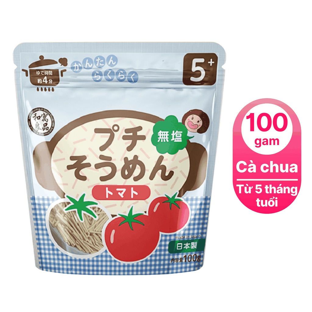 MÌ SOMEN CẮT VỤN ĂN DẶM WAGU RYOHIN 100G ( VỊ CÀ CHUA )